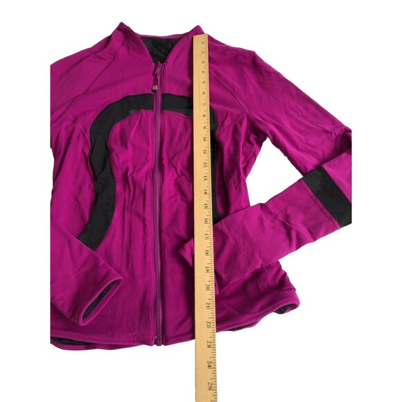 Lululemon Find Your Bliss Women Jacket Gray Sz 6 Black Up Reversible Define - Picture 8 of 11